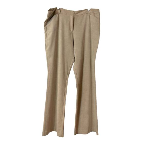 Worthington Women’s 2 Pair Pants Modern Fit Mid Rise Olive Green Tan Size 18 - Picture 2 of 10